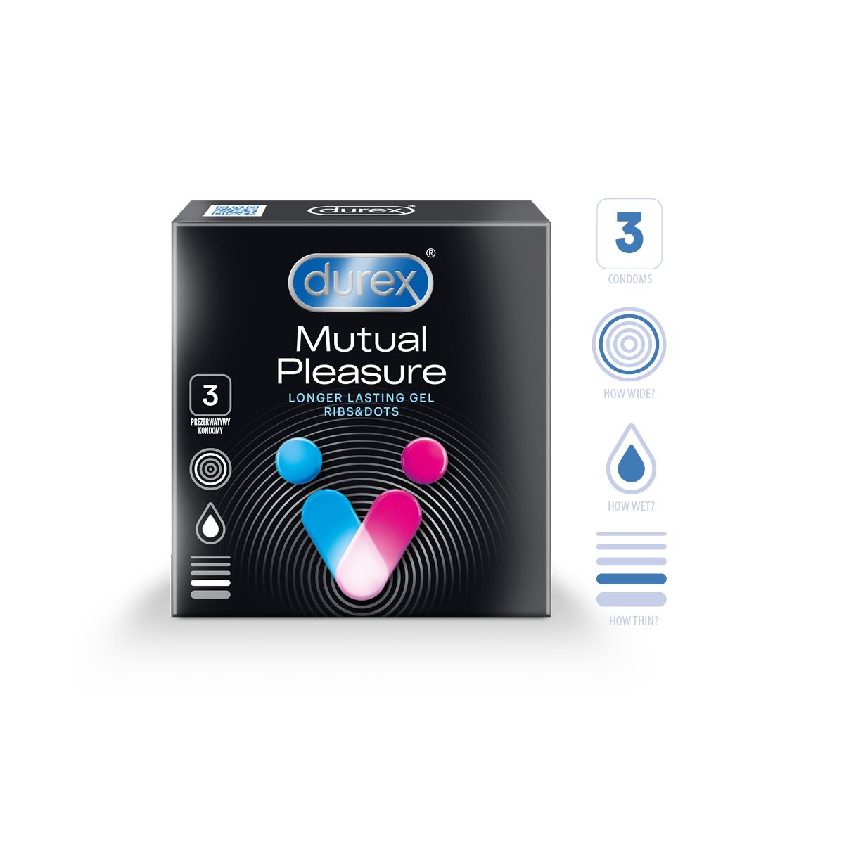 DUREX KONDOOMID MUTUAL PLEASURE N3 - Product Image