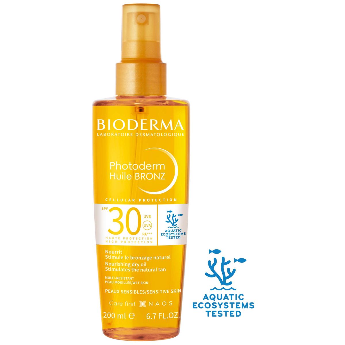BIODERMA PHOTODERM HUILEBRONZ PÄEVITUSÕLI SPREI SPF30 200ML - Product Image