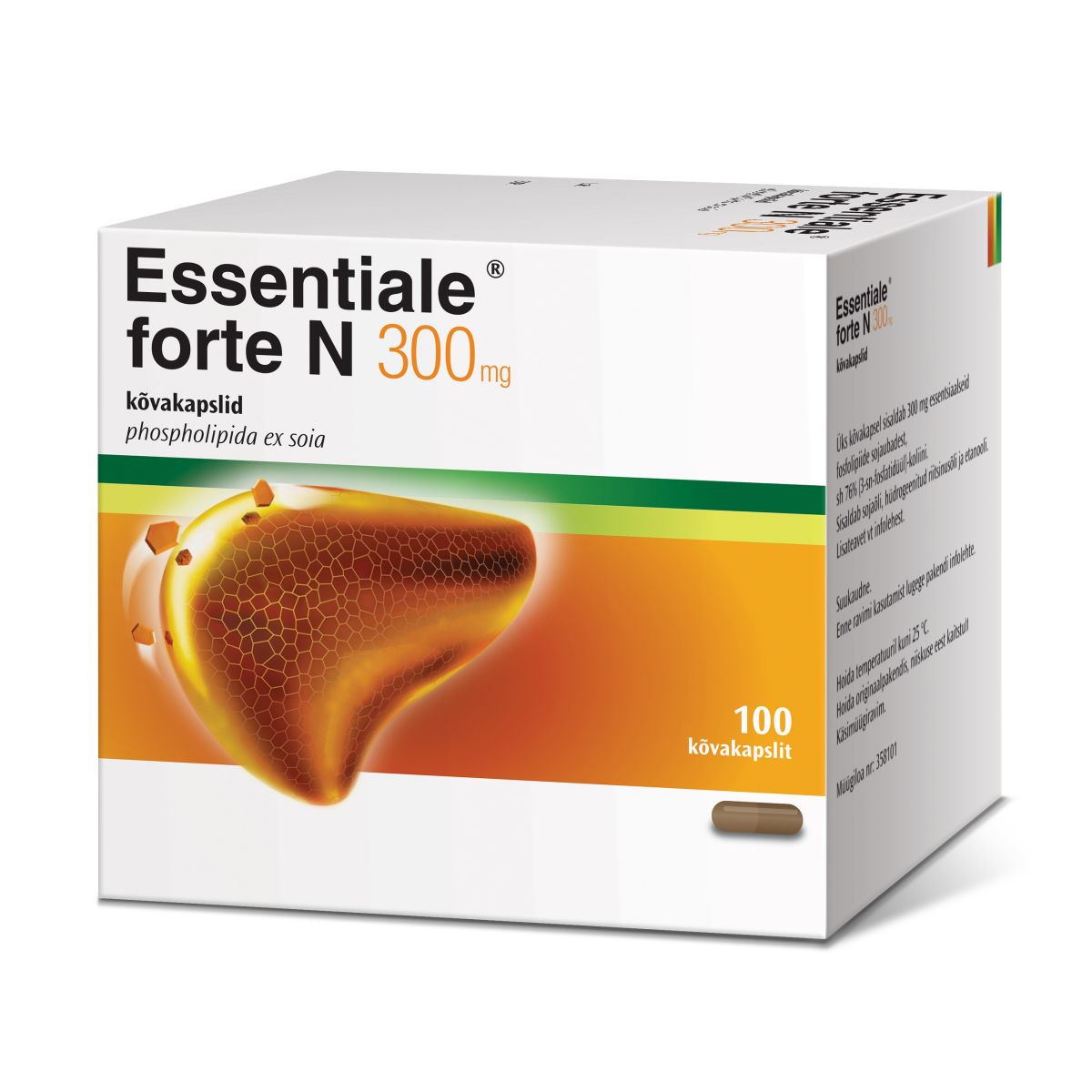 ESSENTIALE FORTE N CAPS 300MG N100 - Product Image