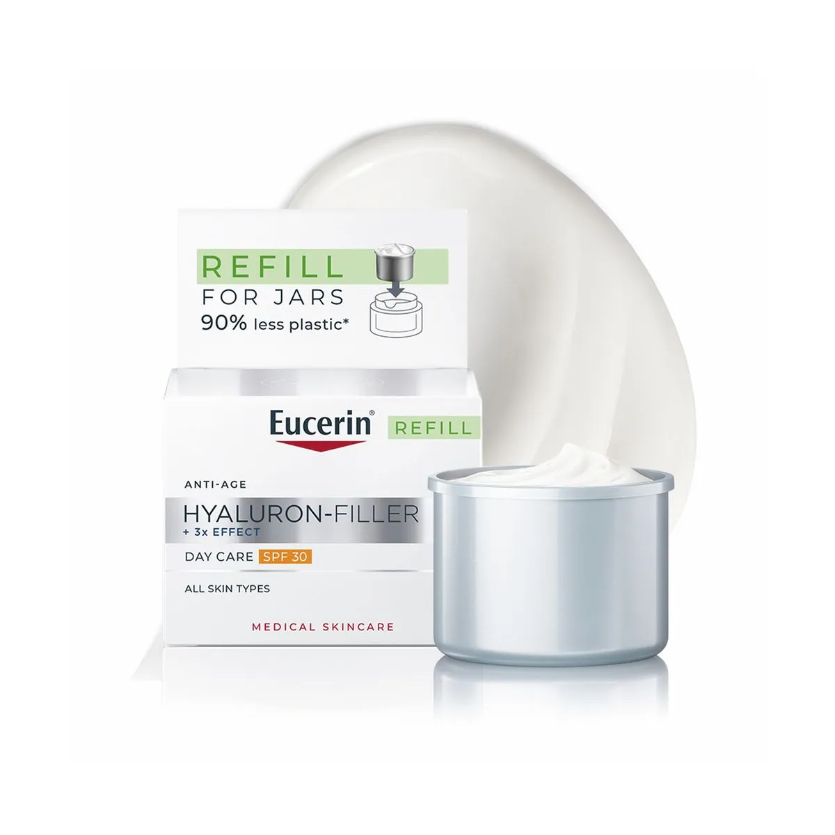 EUCERIN HYALURON-FILLER PÄEVAKREEM SPF30 50ML TÄITEPAKK - Product Image