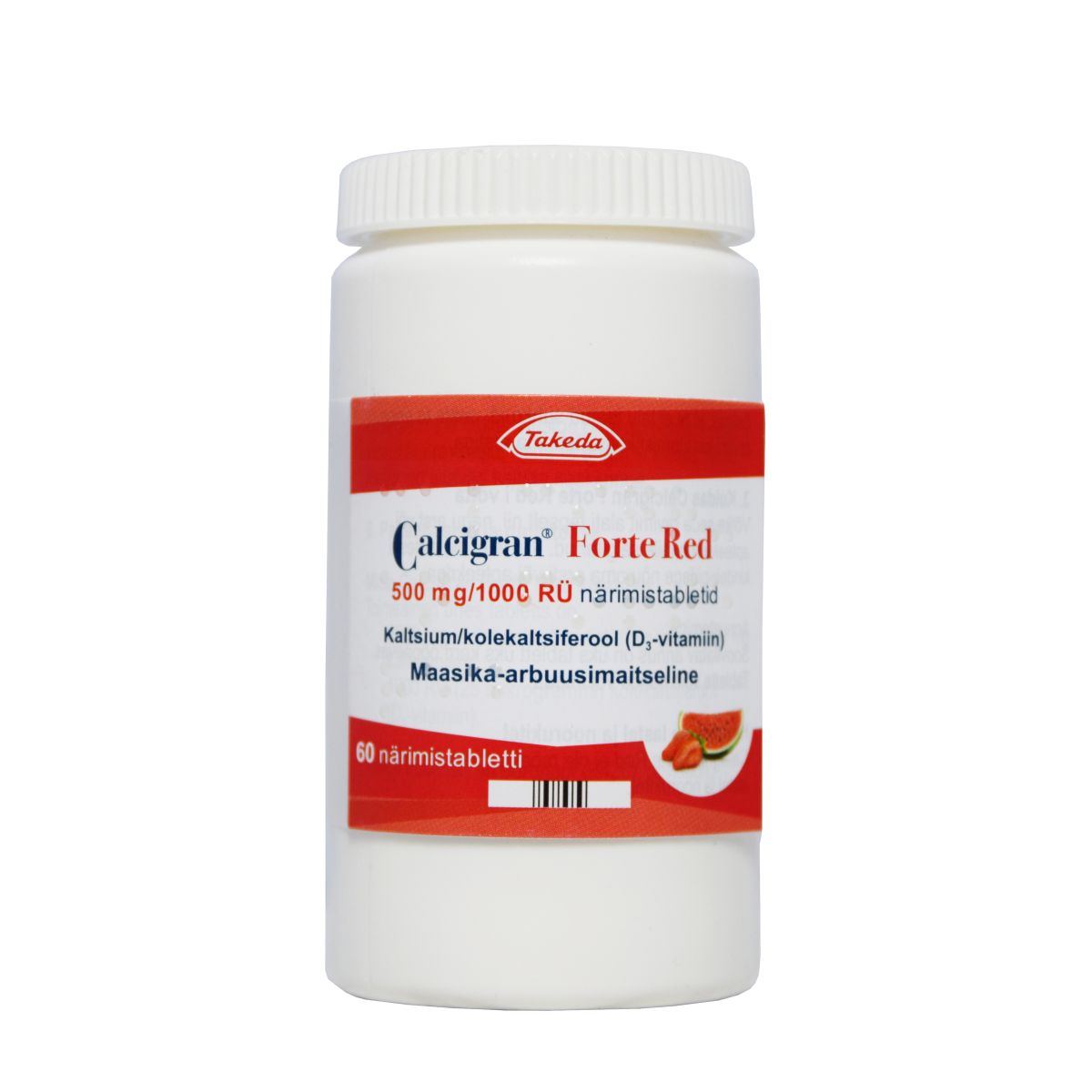 CALCIGRAN FORTE RED NÄRIMISTBL 500MG+1000RÜ N60 - Product Image