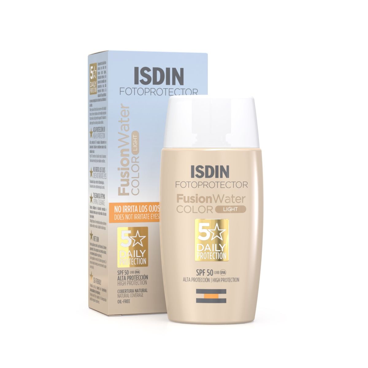 ISDIN SUN PÄIKESEKAITSEEMULSIOON TOONITUD HELE SPF50 50ML - Product Image