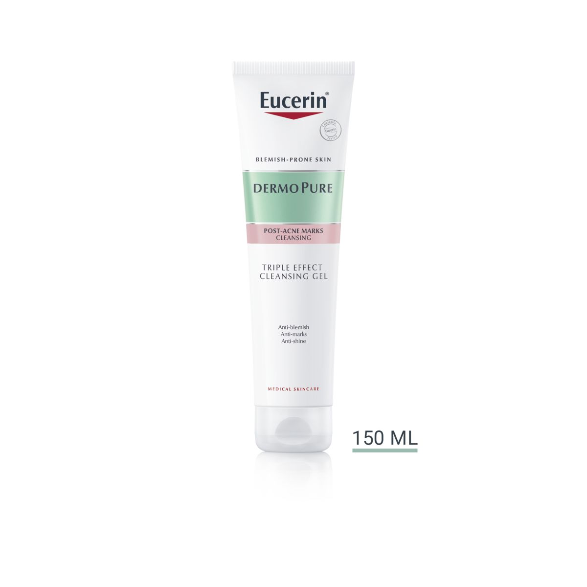 EUCERIN DERMOPURE PUHASTUSGEEL AKNEJÄRGNE 150ML - Product Image
