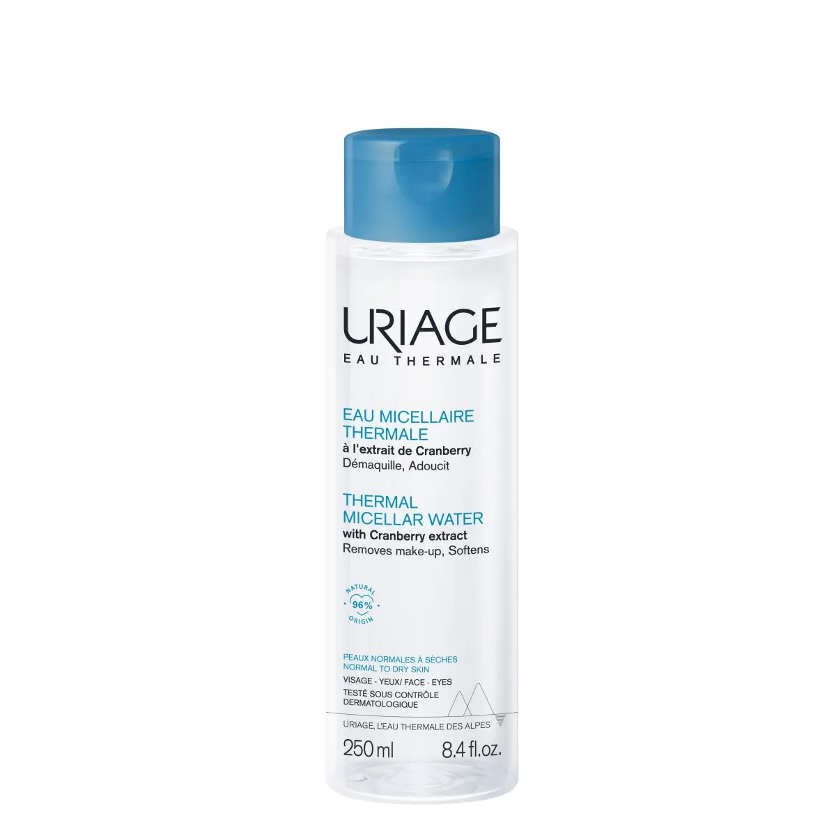 URIAGE MITSELLAARVESI NORMAALSELE JA KUIVALE NAHALE 250ML - Product Image