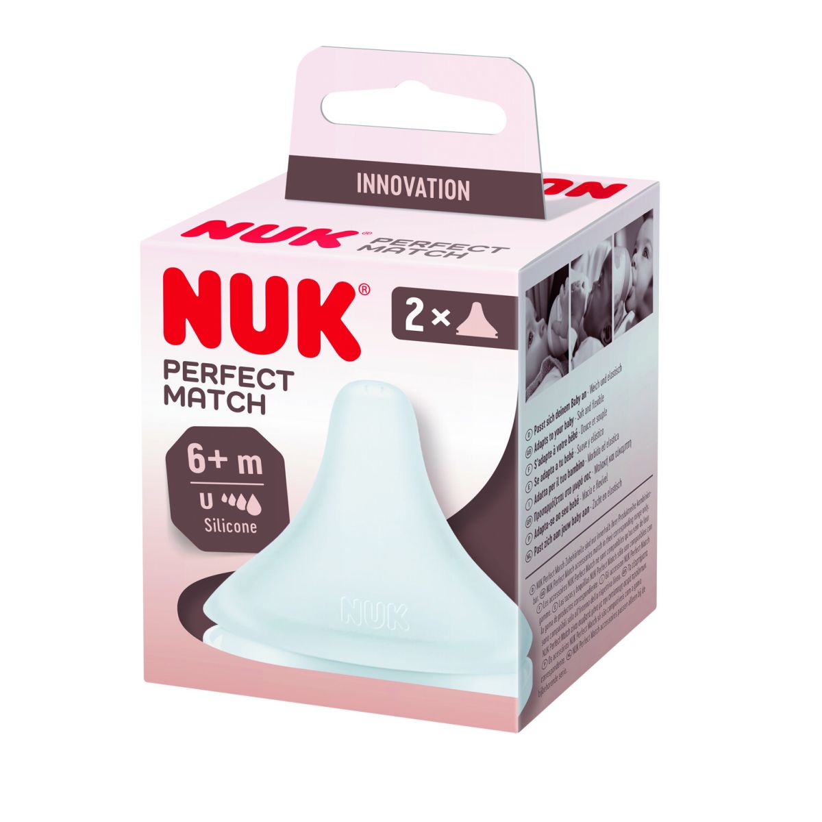 NUK PERFECT MATCH PUDELILUTT SILIK. L (6+KUUD) N2 - Product Image