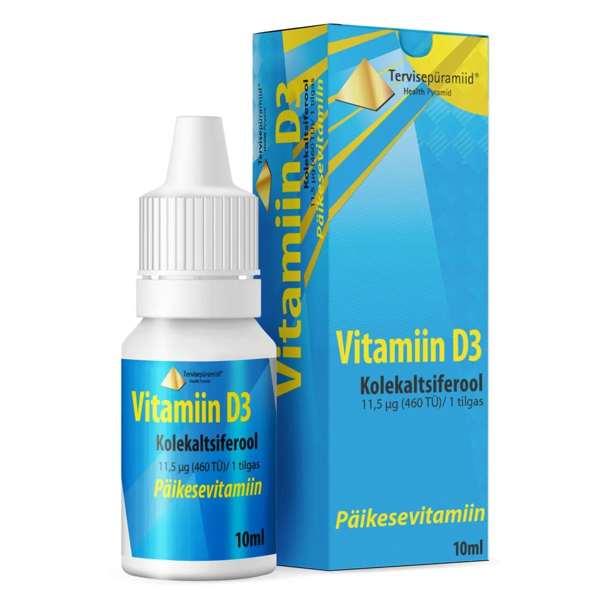 TERVISEPÜRAMIID VIT. D3 TILGAD 11,5MCG/TILGAS 10ML - Product Image