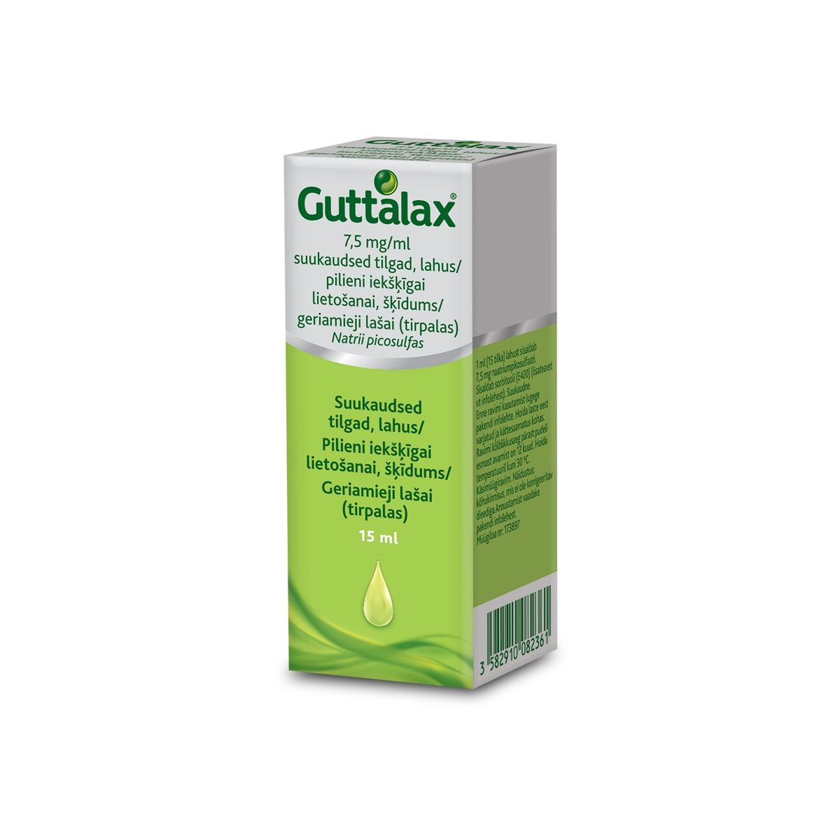 GUTTALAX SUUKAUDSED TILGAD 7,5MG/ML 15ML