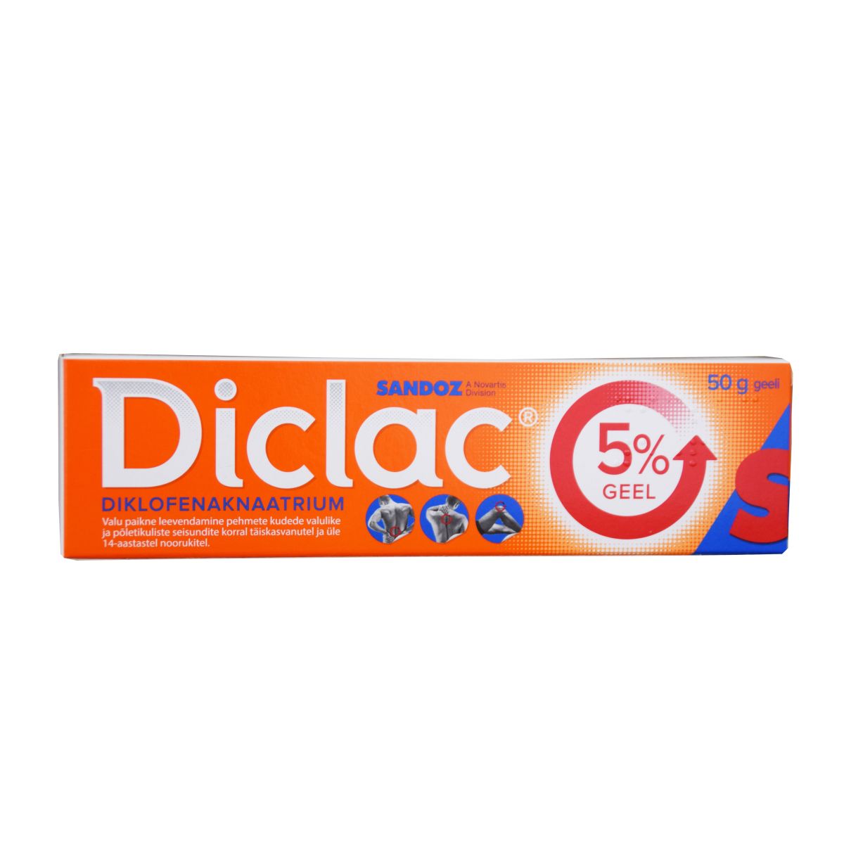 DICLAC 5% GEEL 50MG/G 50G
