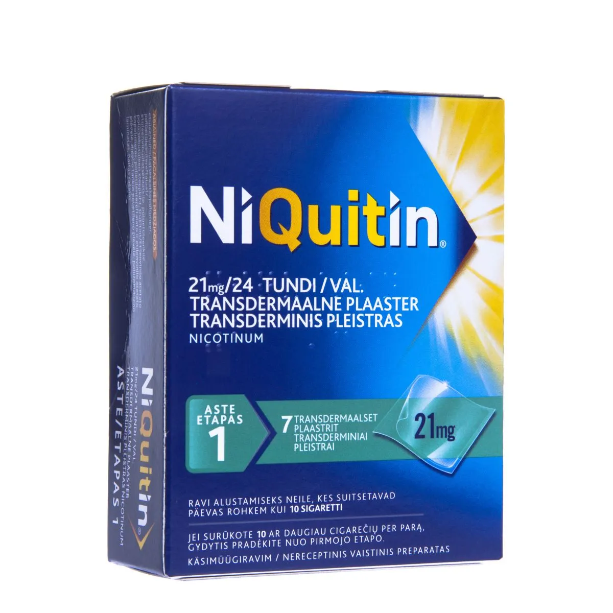 NIQUITIN TDP 21MG/24H N7 - Product Image