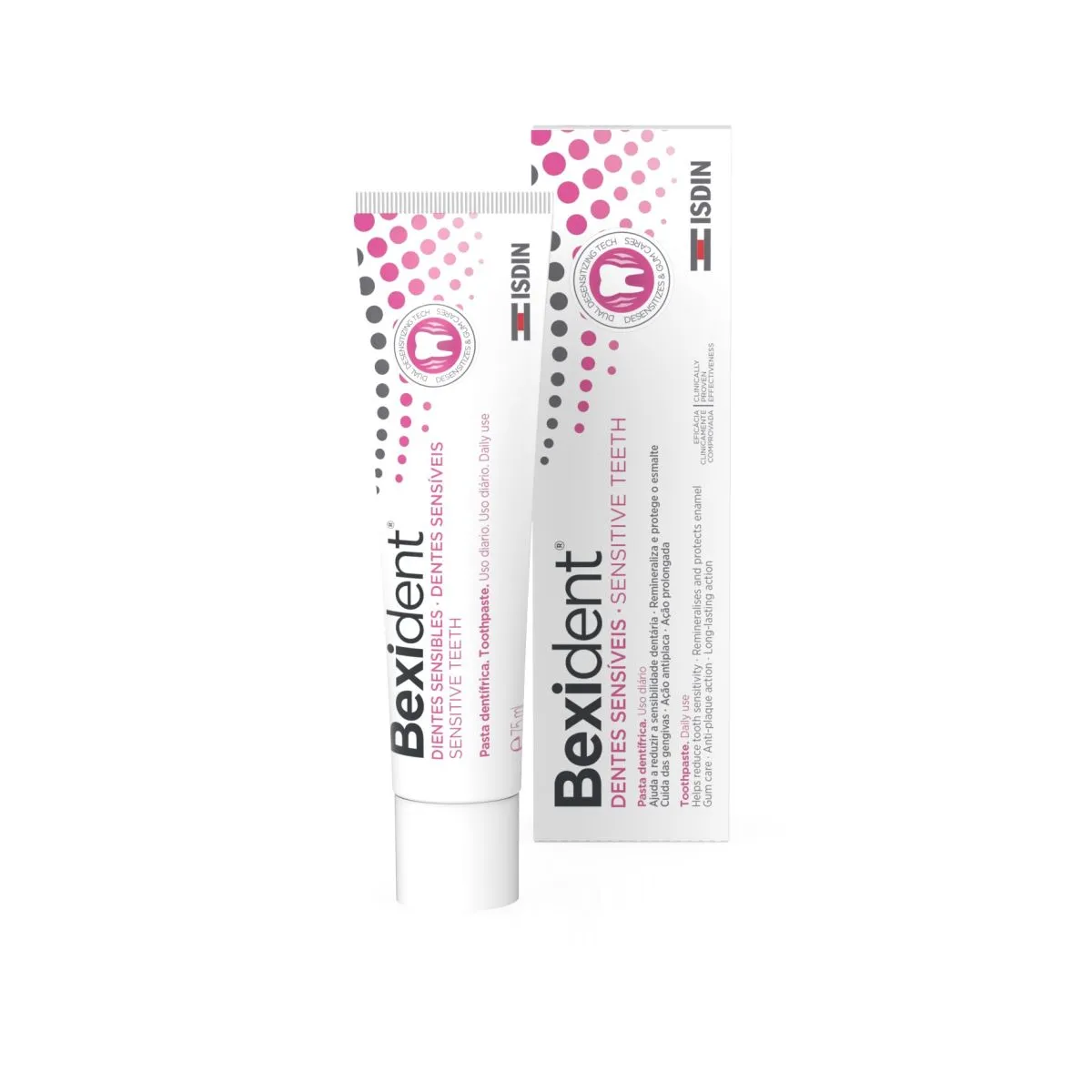 ISDIN BEXIDENT HAMBAPASTA TUNDLIKELE HAMMASTELE 75ML - Product Image