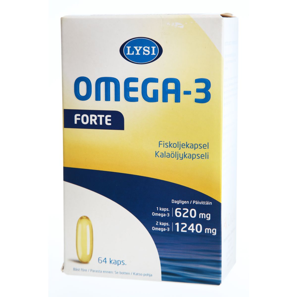 LYSI OMEGA-3 FORTE KAPSLID N64 (90G) - Product Image