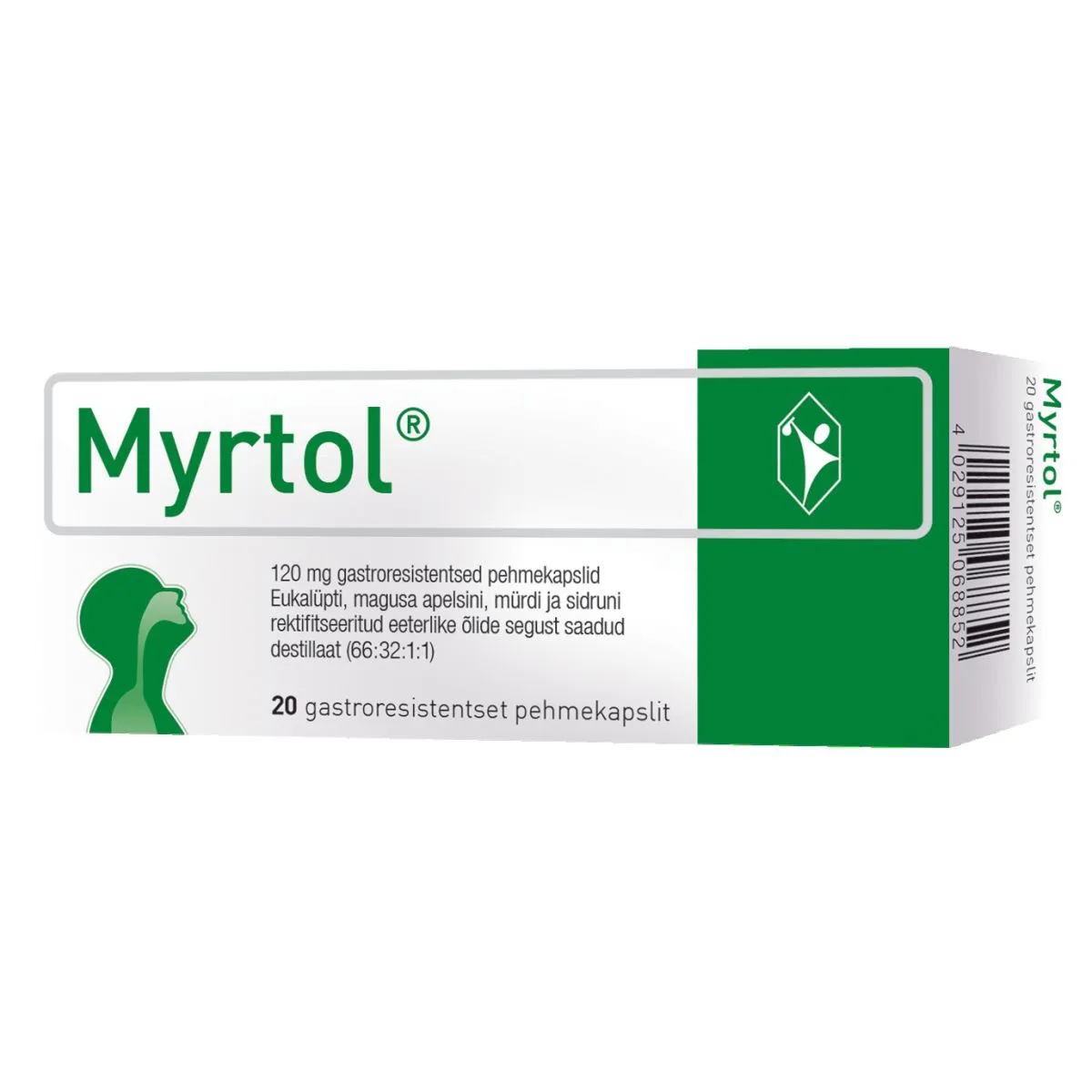 MYRTOL  GASTRORESIST KAPSEL 120MG N20 - Product Image