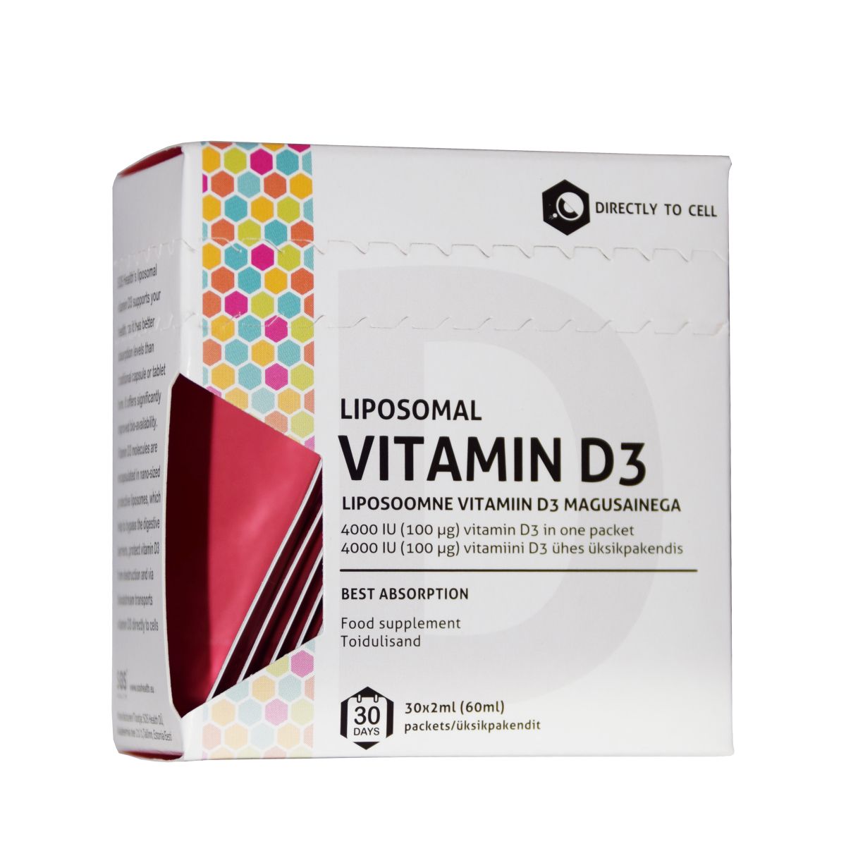 VITAMIIN D3 LIPOSOOMNE 100MCG 2ML N30 - Product Image