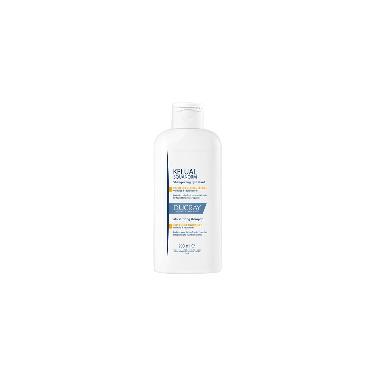 DUCRAY KELUAL SQUANORM SHAMPOON KUIVALE PEANAHALE 200ML UUS - Product Image