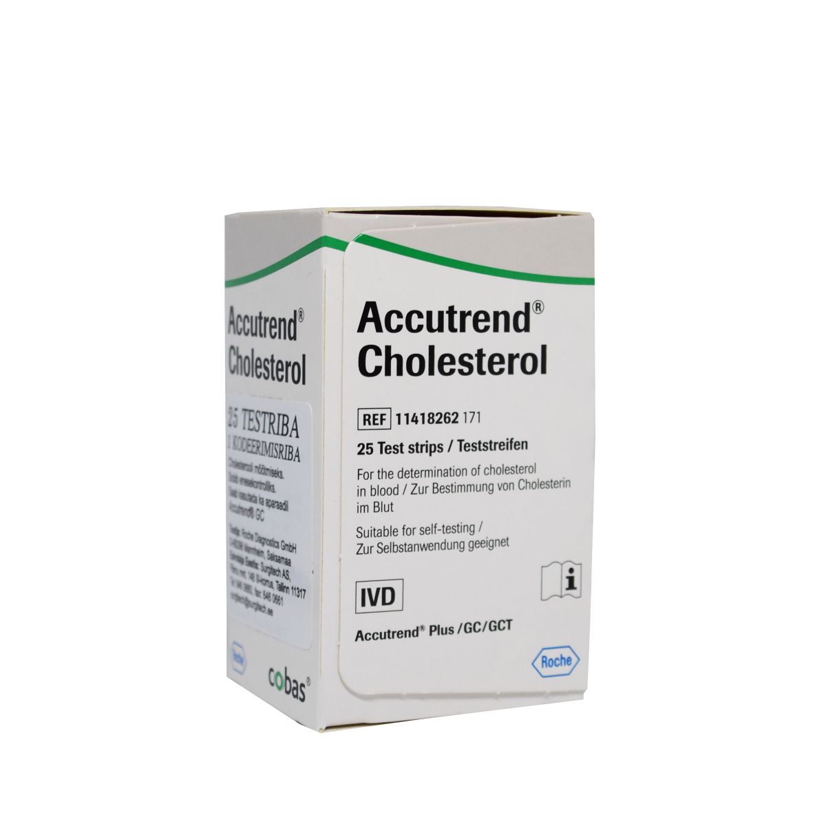ACCUTREND KOLESTEROOLI TESTRIBAD N25