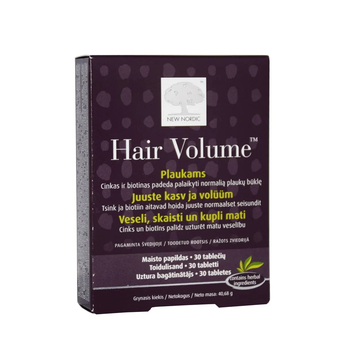 NEW NORDIC HAIR VOLUME TBL N30 - Product Image