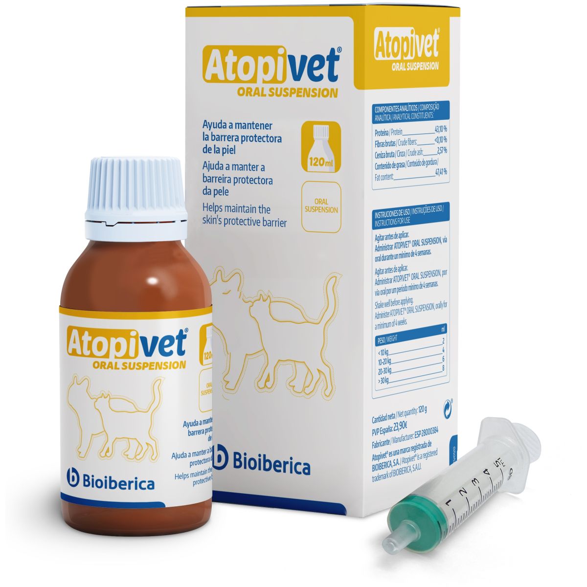 Bioiberica Atopivet suukaudne susp. 120 ml - Product Image
