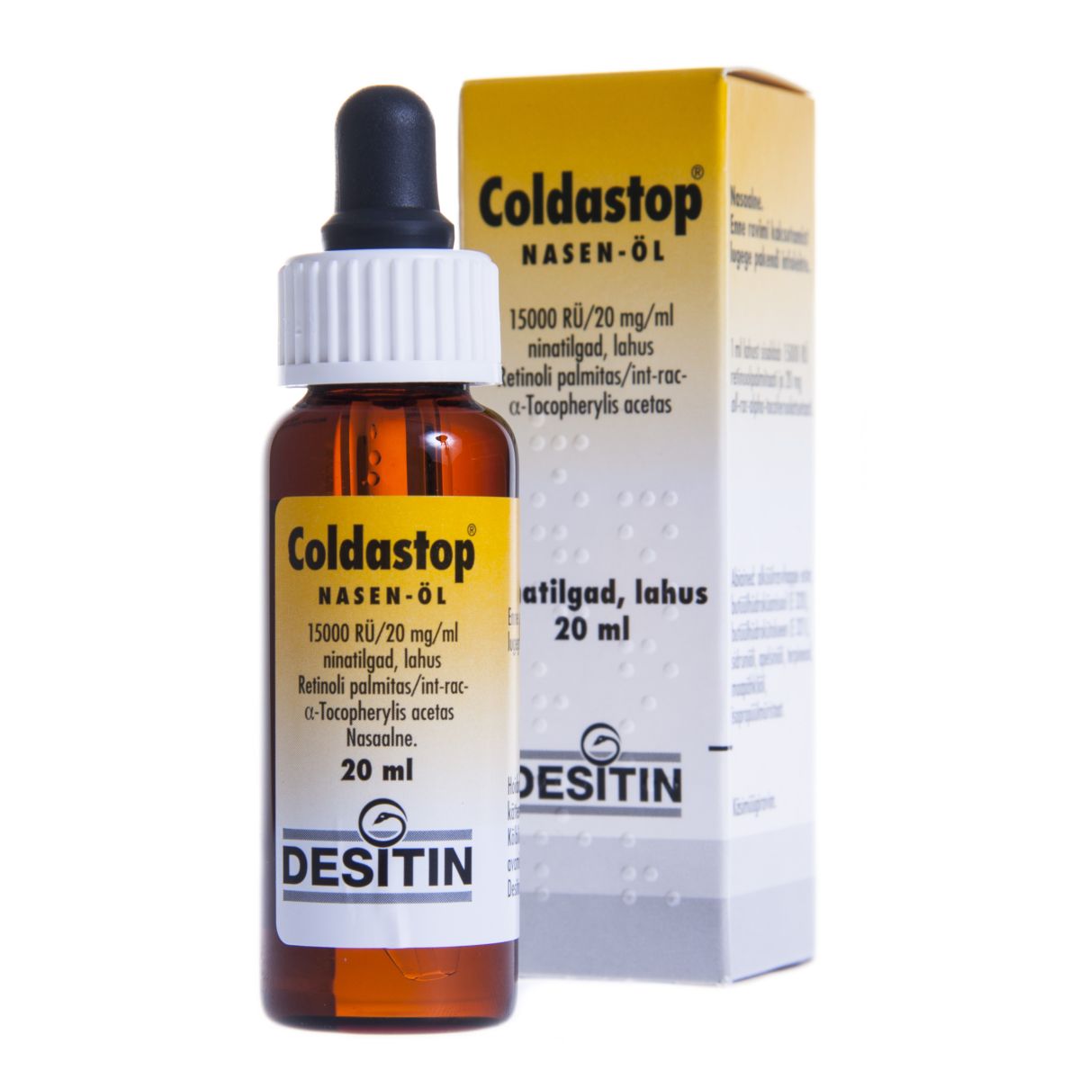 COLDASTOP NASEN-ÖL 15000TÜ+20MG/ML NINAÕLI 20ML - Product Image
