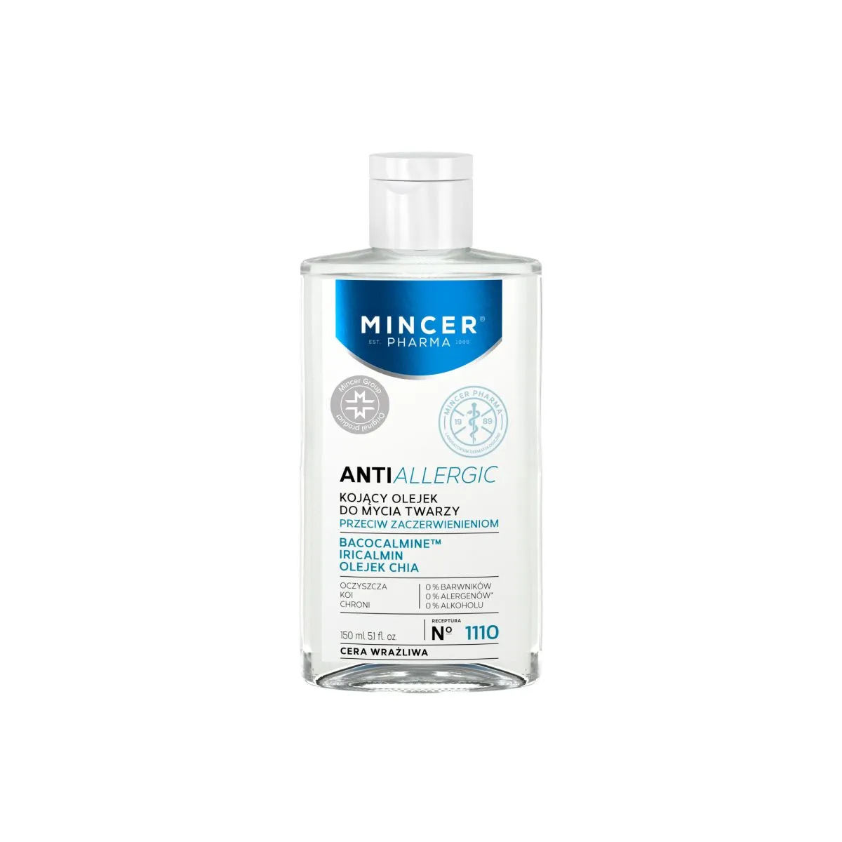 MINCER PHARMA ANTI ALLERGIC NÄOPUHASTUSÕLI RAHUSTAV 150ML - Product Image