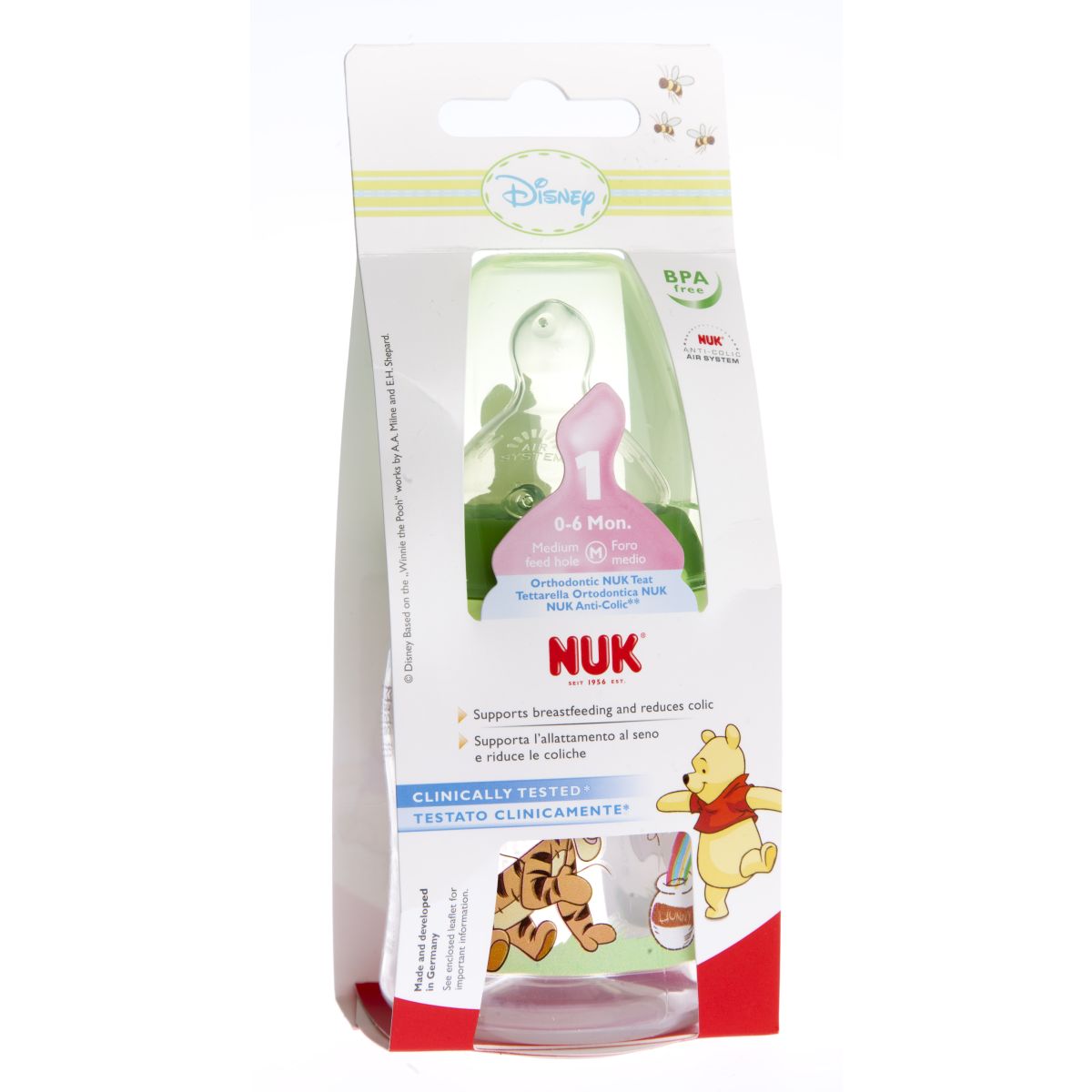 NUK FC LUTIPUDEL 1 DISNEY (SILIK) 0-6 KUUD 150ML - Product Image