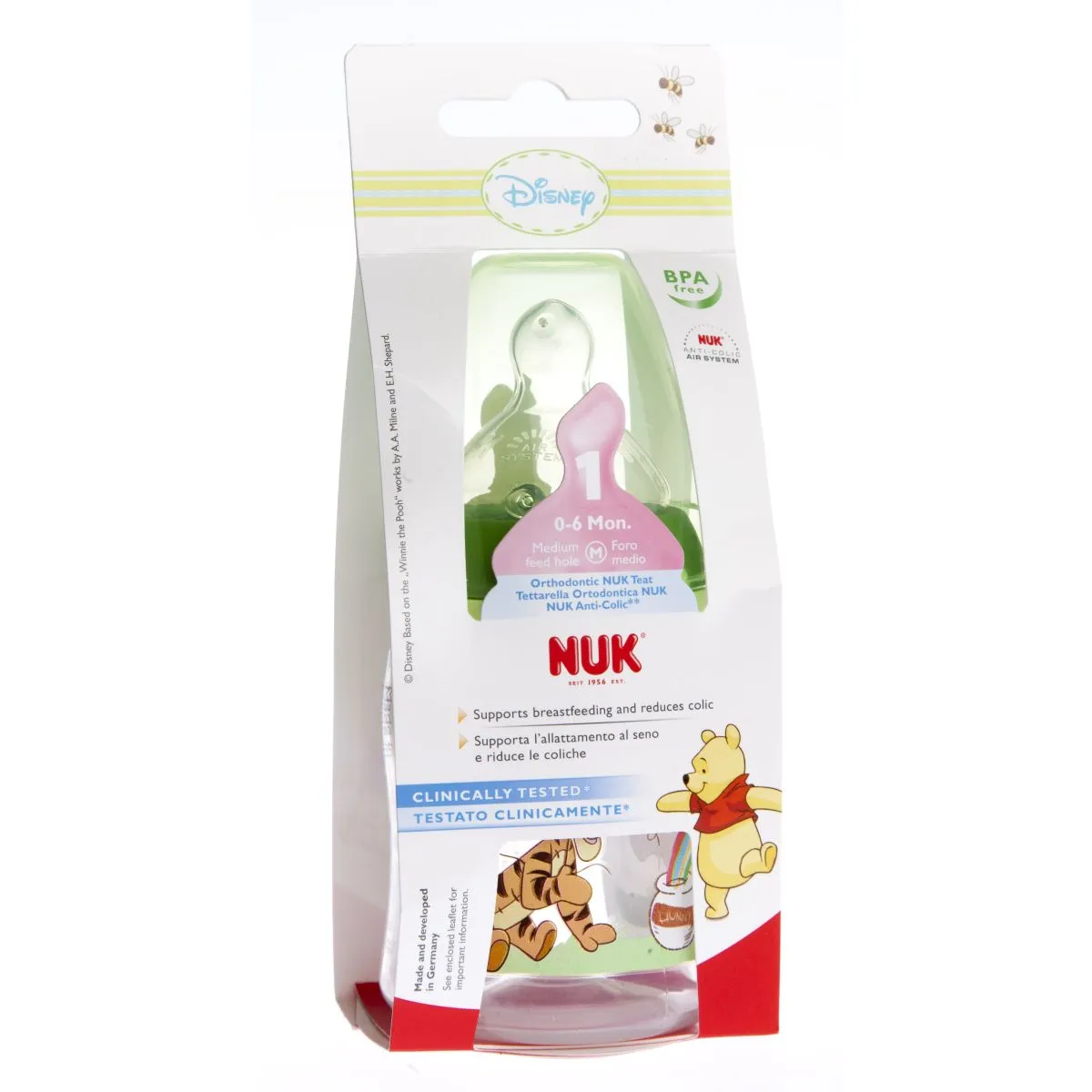 NUK FC LUTIPUDEL 1 DISNEY (SILIK) 0-6 KUUD 150ML - Product Image