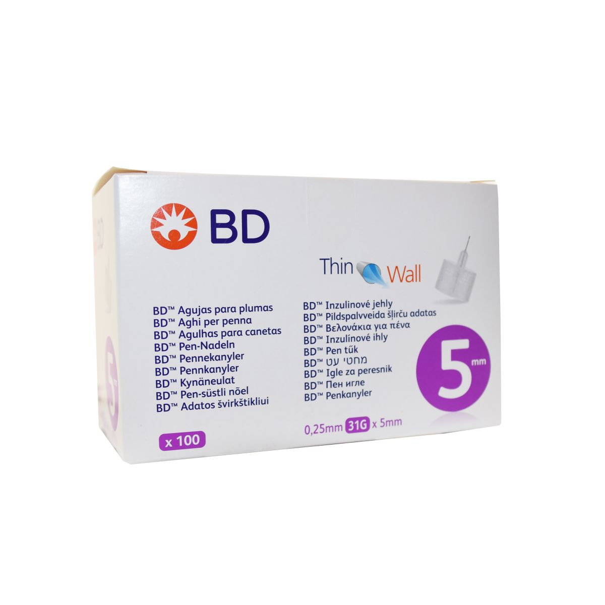 INSULIININÕELAD BD PEN-NÕEL 31G (0,25X5MM) N100 - Product Image