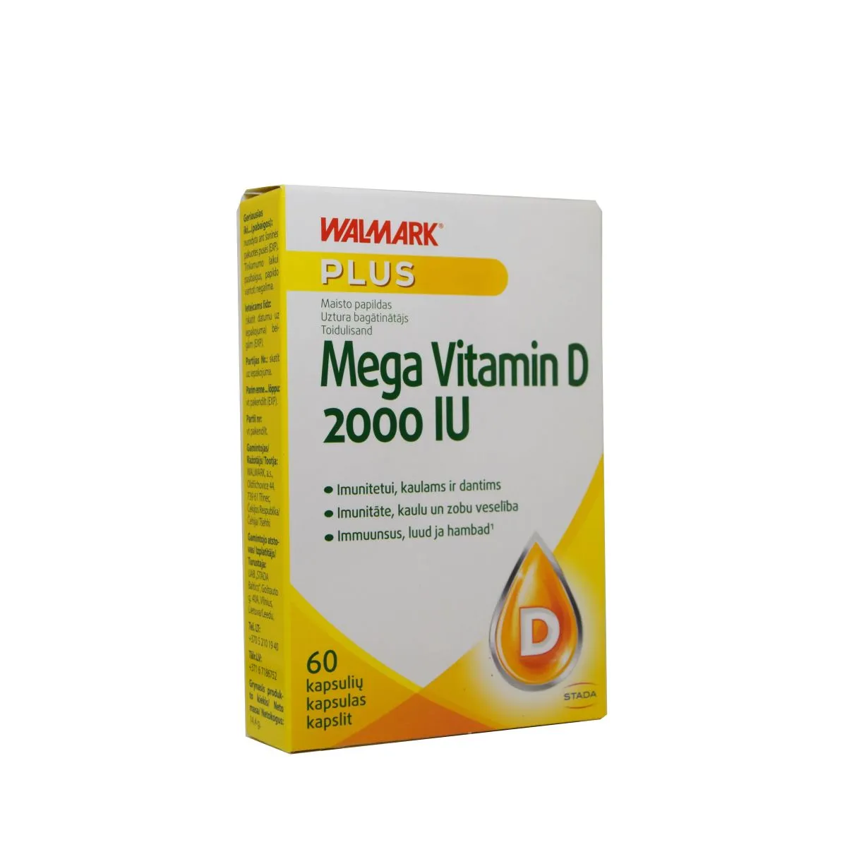 WALMARK MEGA VITAMIN D 2000IU KAPSLID N60