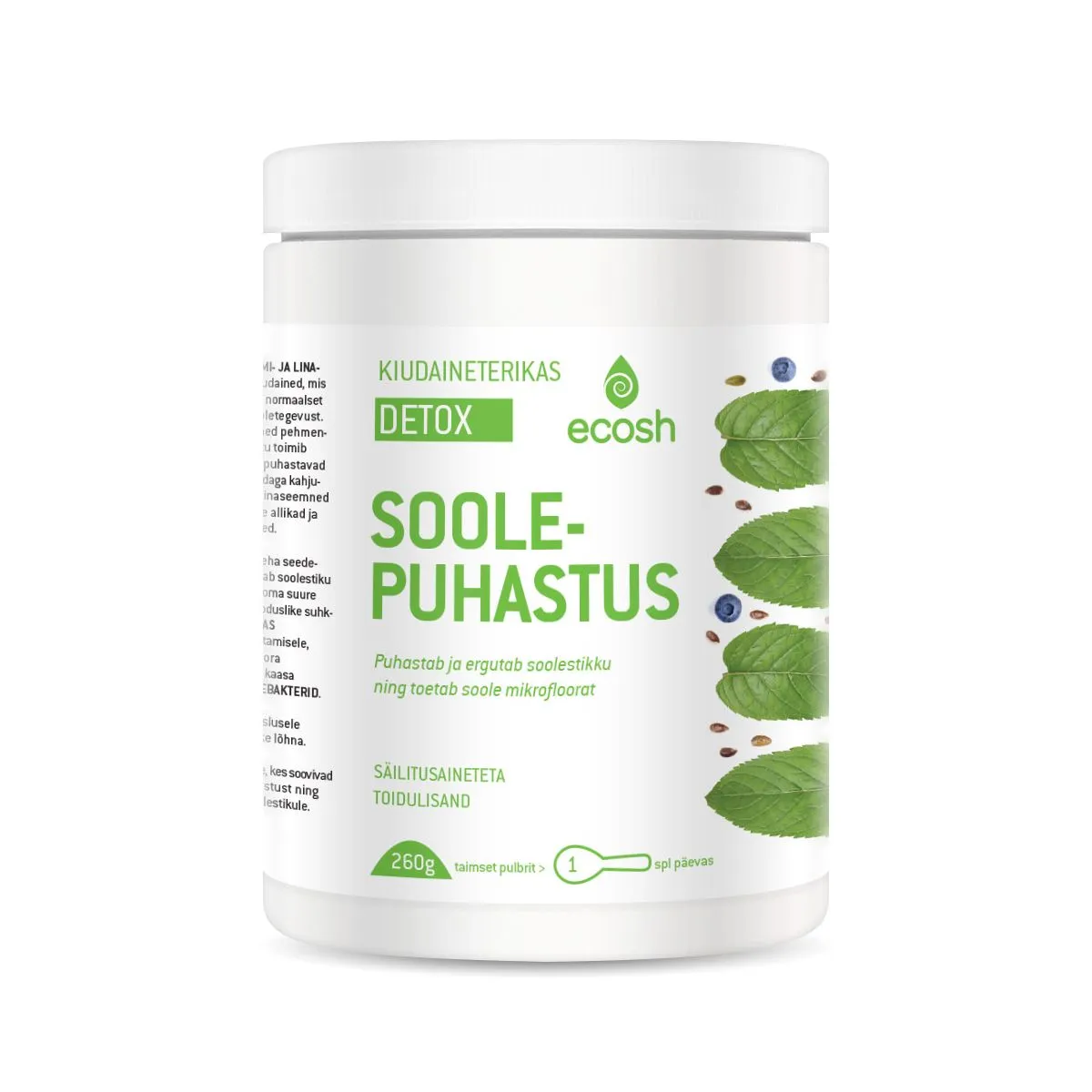 ECOSH KIUDAINETERIKAS SOOLEPUHASTUS DETOX 260G - Product Image