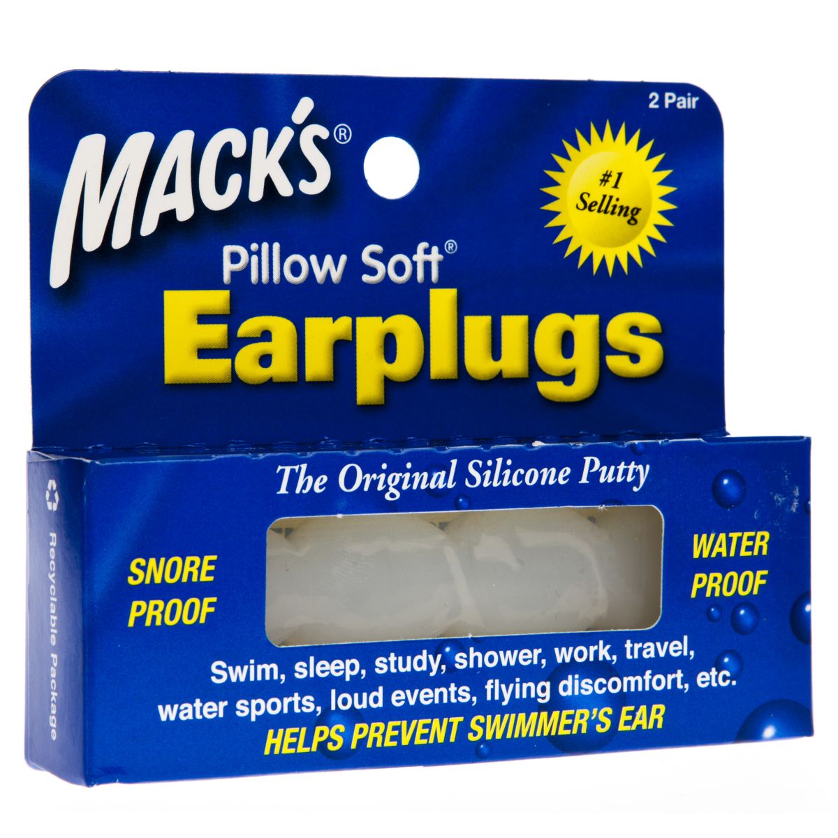 KÕRVATROPID MACK'S SILIKOONIST TÄISKASVANUTELE N4 2 PAARI - Product Image