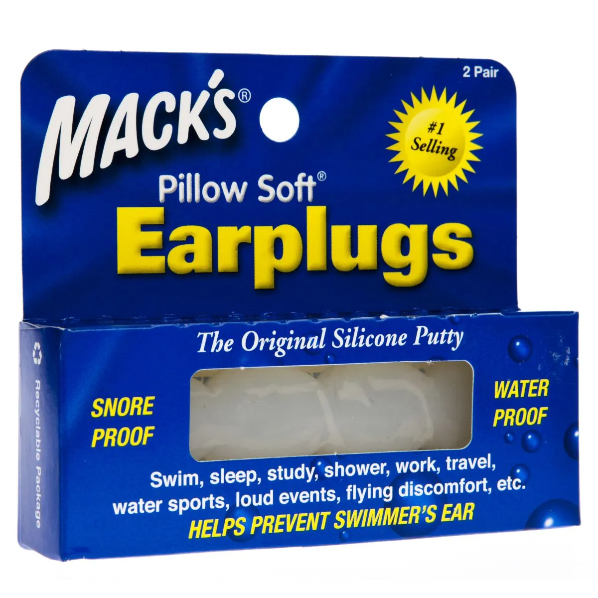 KÕRVATROPID MACK'S SILIKOONIST TÄISKASVANUTELE N4 2 PAARI - Product Image