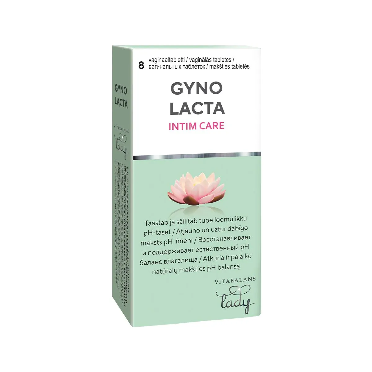 GYNOLACTA VAGINAALTABLETT 50MG N8 - Product Image
