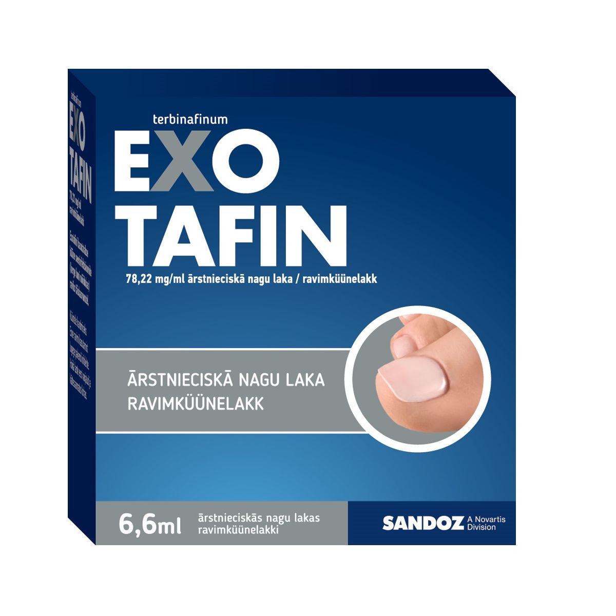 EXOTAFIN RAVIMKÜÜNELAKK 78,22MG/ML 6,6ML N1 - Product Image
