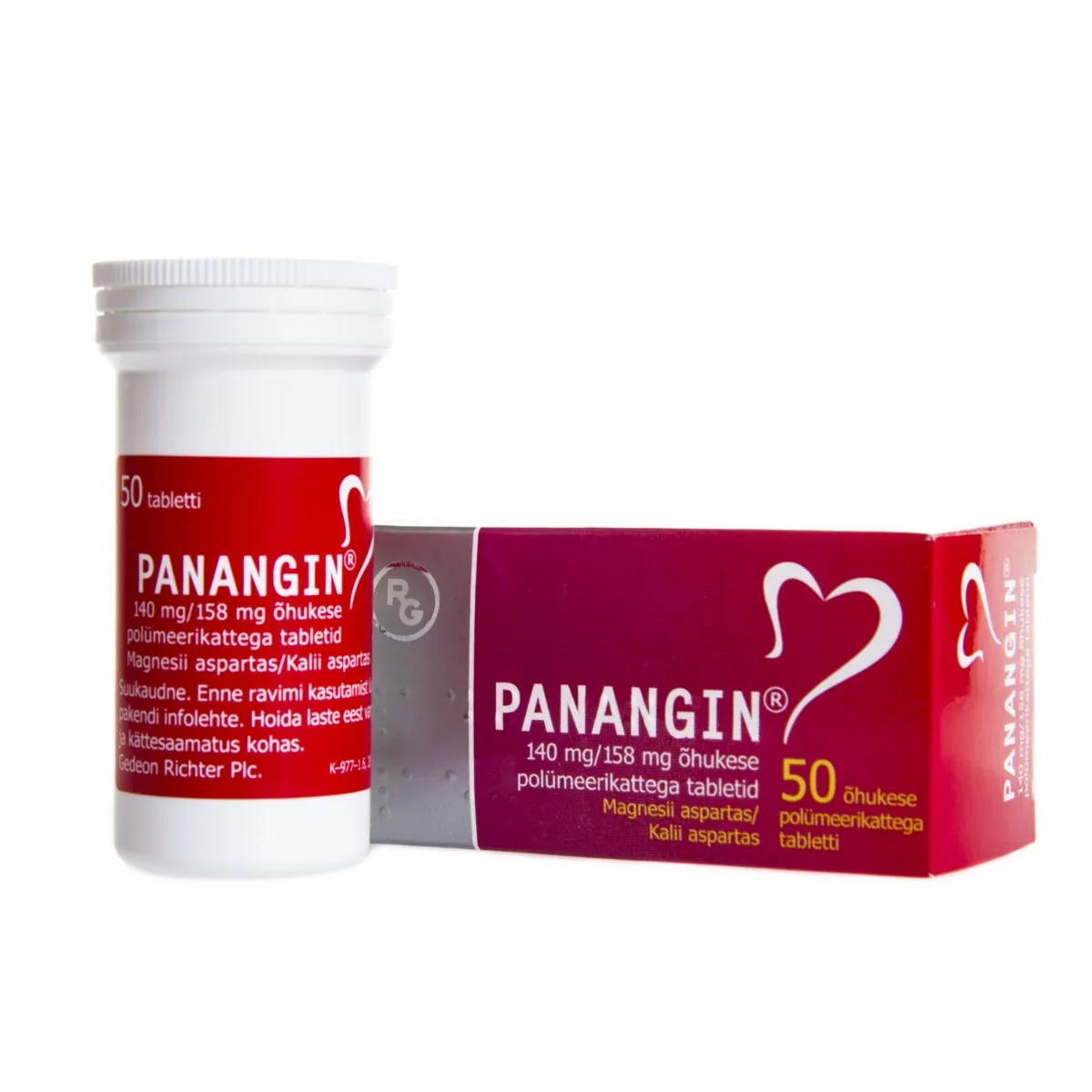 PANANGIN TBL 140MG+158MG N50 - Product Image