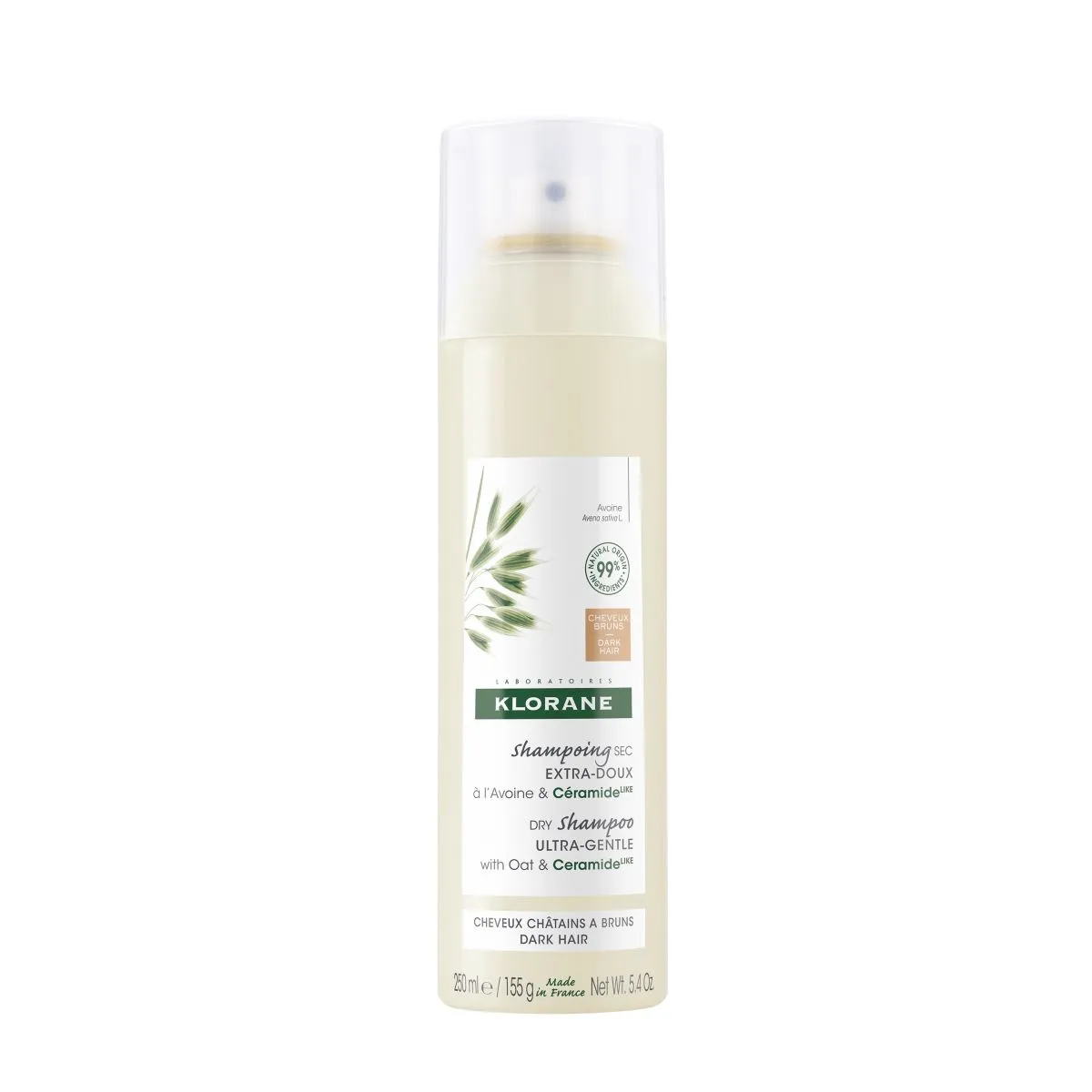 KLORANE KUIVSHAMPOON TUMEDATELE JUUSTELE 150ML - Product Image