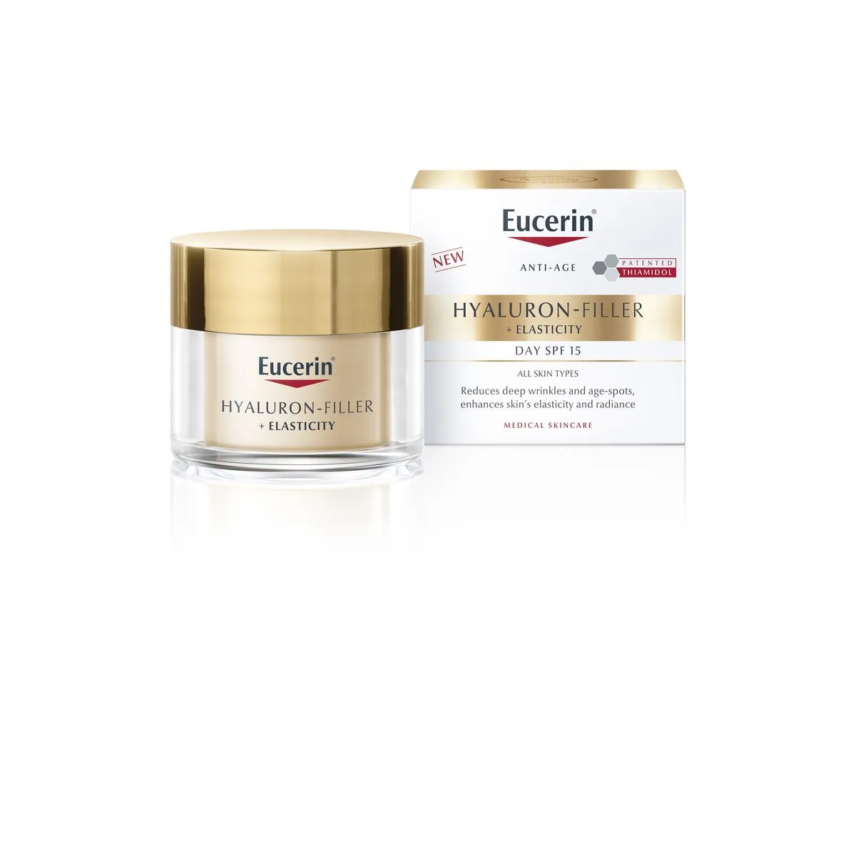 EUCERIN HYALURON FILLER+ELASTICITY PÄEVAKREEM 50ML - Product Image