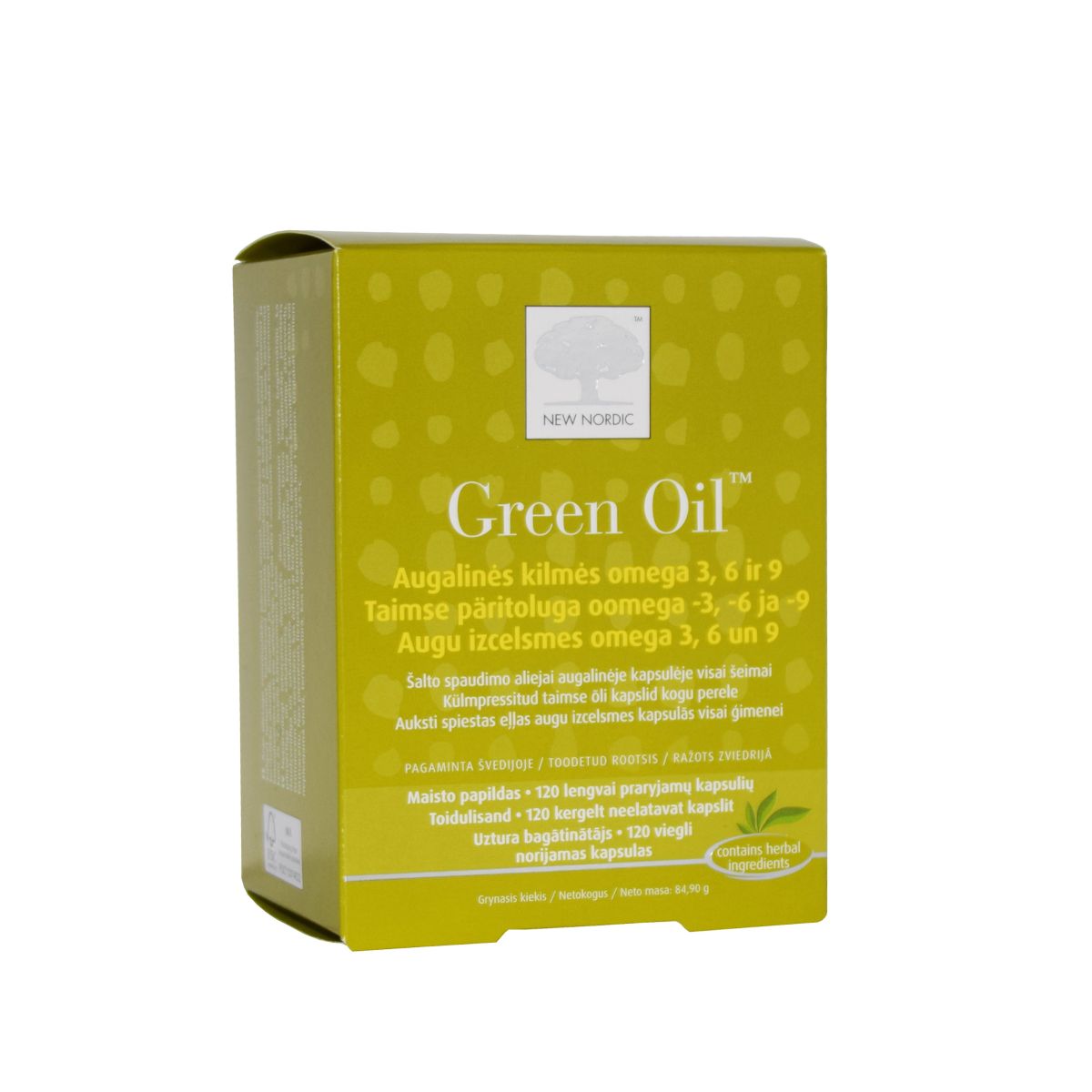 NEW NORDIC GREEN OIL CAPS N120 - Product Image