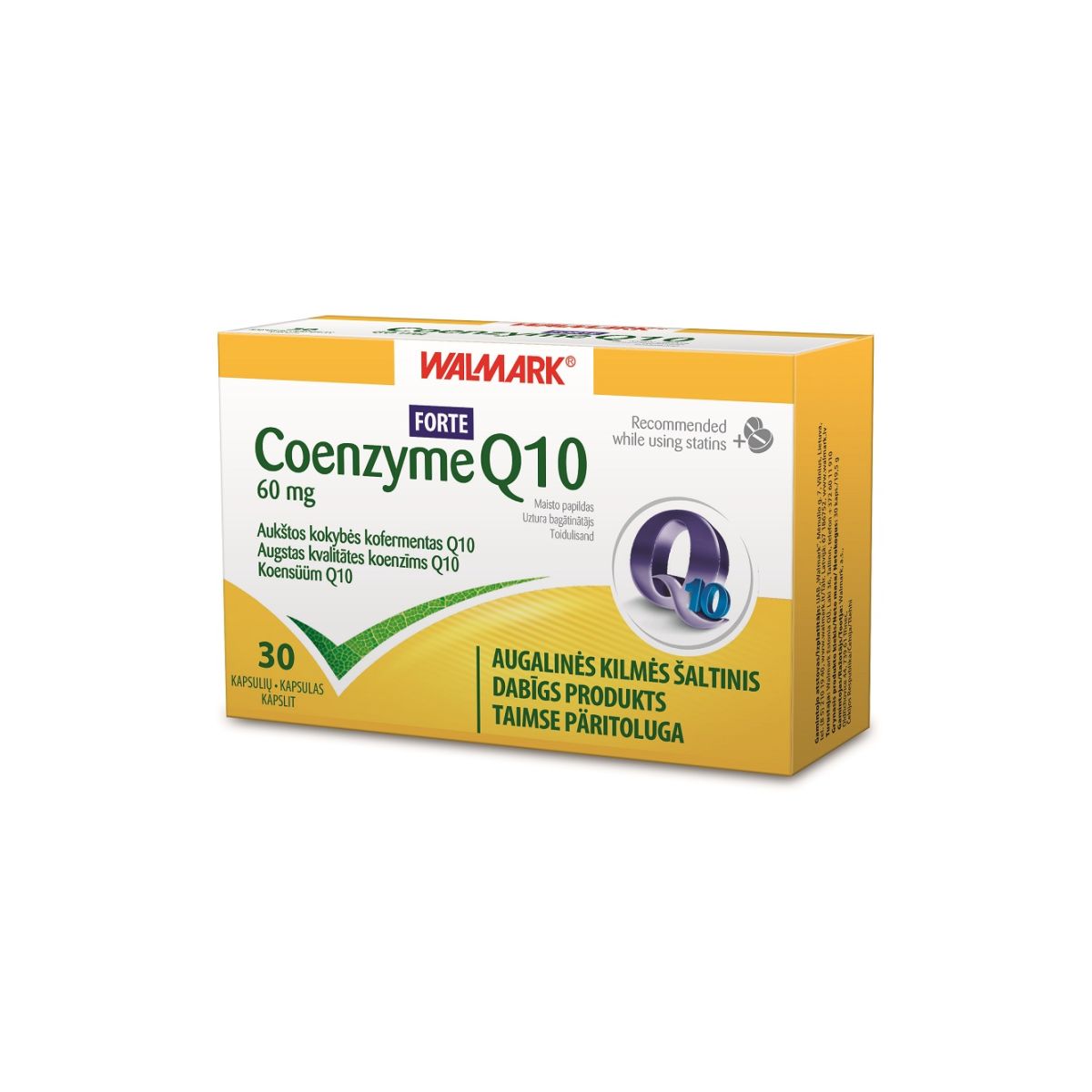 WALMARK KOENSÜÜM Q10 FORTE 60MG KAPSLID N30 - Product Image