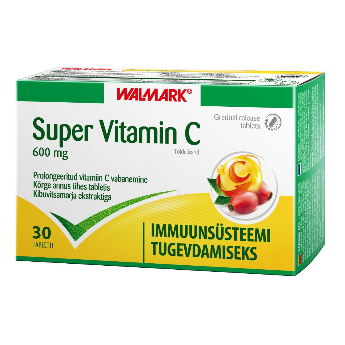WALMARK SUPER VITAMIN C PROLONG 600MG TBL N30 - Product Image