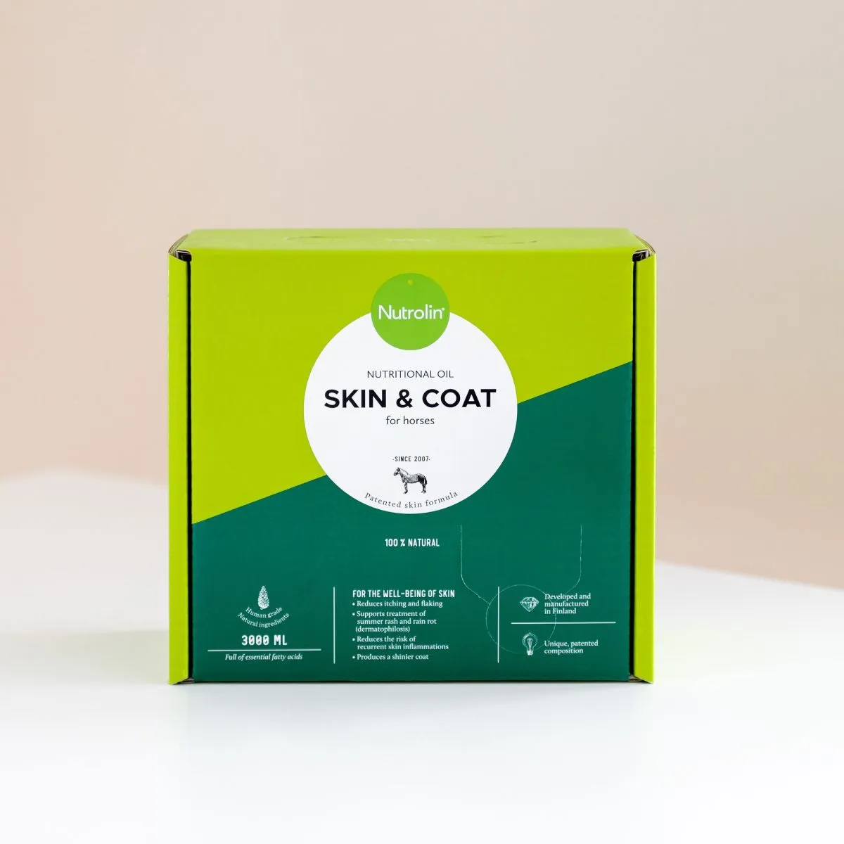 Nutrolin Skin & Coat õli hobusele 3000 ml - Product Image