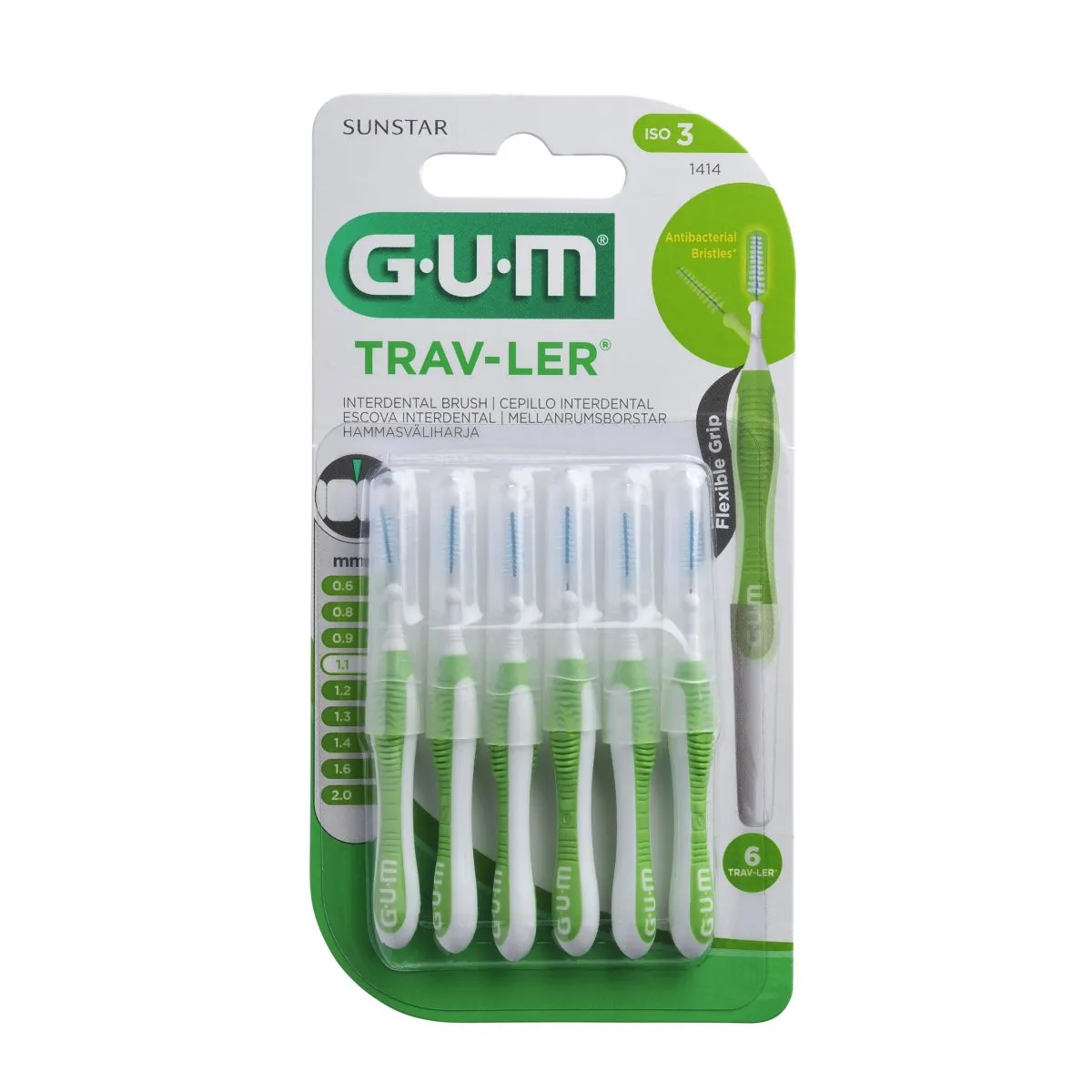 GUM HAMBAVAHEHARI TRAV-LER KOONUS 1,1MM N6 - Product Image