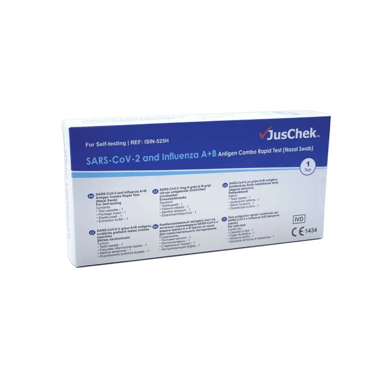 ANTIGEENI KIIRTEST SARS COV-2 JA A/B GRIPIVIIRUS JUSCHEK N1 - Product Image
