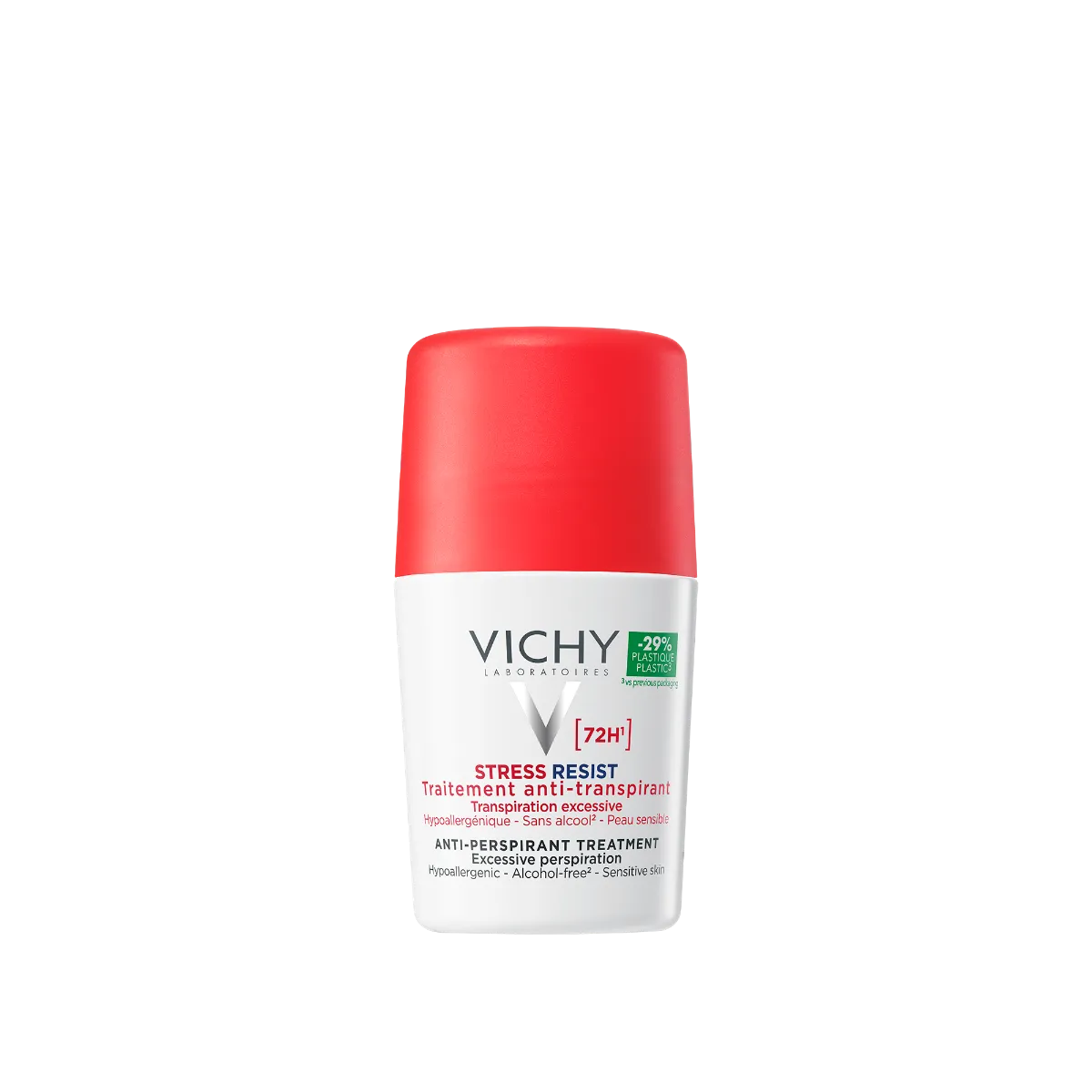 VICHY ANTIPERSPIRANT ROLL-ON 72H STRESS RESIST 50ML - Product Image