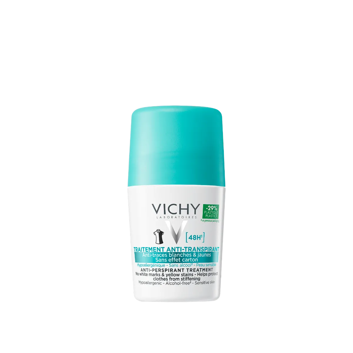 VICHY ANTIPERSPIRANT ROLL-ON 48H ANTITRACE 50ML - Product Image