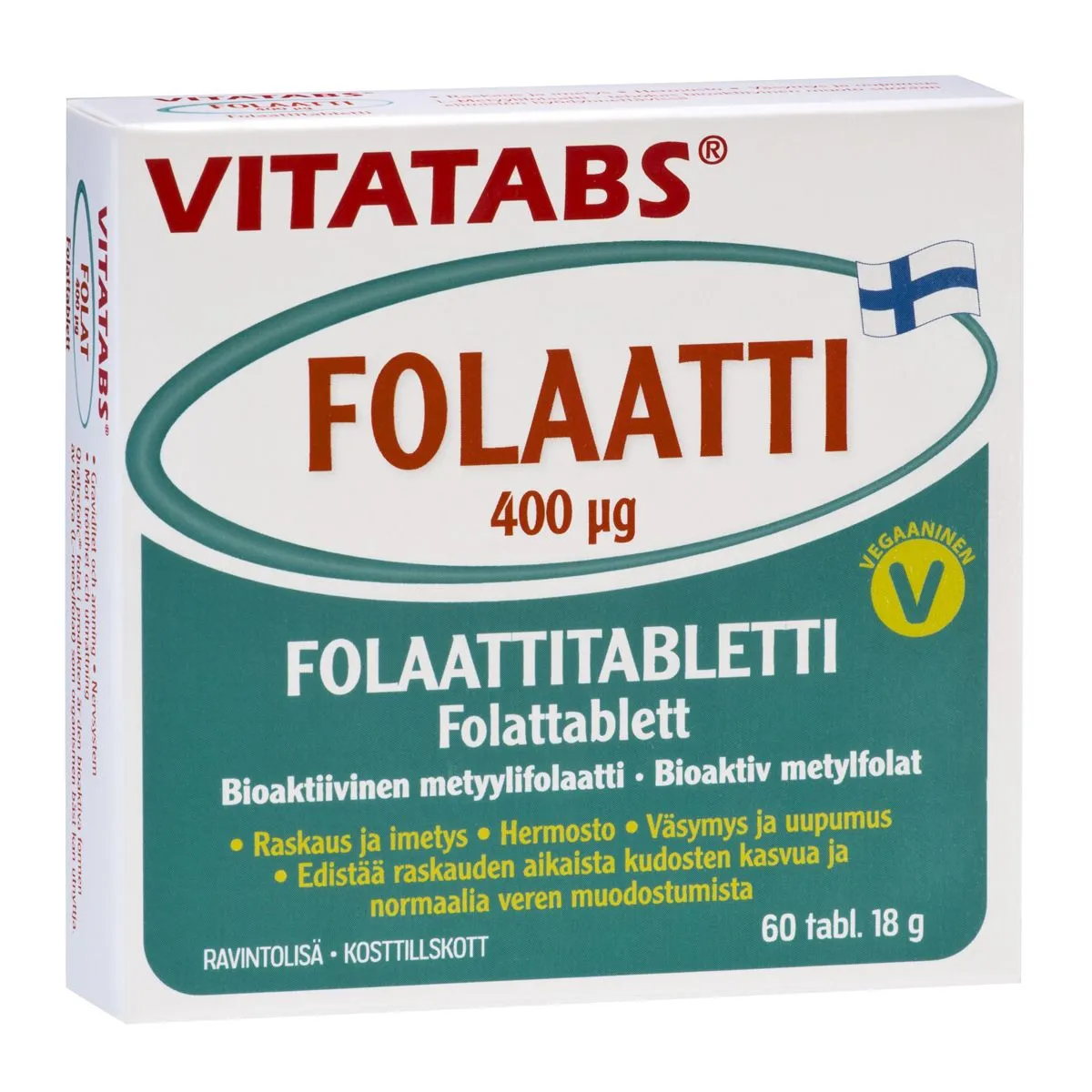 VITATABS FOLAATTI TBL 400MKG N60 - Product Image