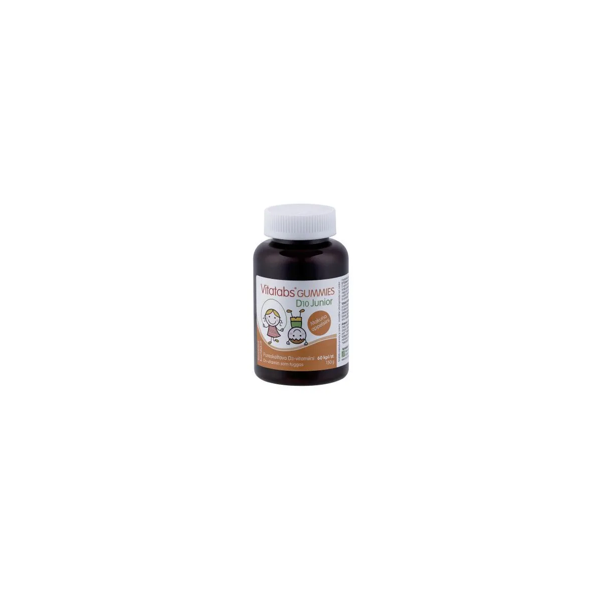 VITATABS JUNIOR D-VITAMIIN PEHMED MEREKARBID APELSIN  N60 - Product Image