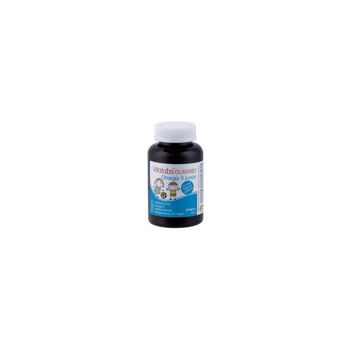 VITATABS JUNIOR OMEGA-3 PEHMED KALAKESED TUTTI-FRUTTI  N60 - Product Image