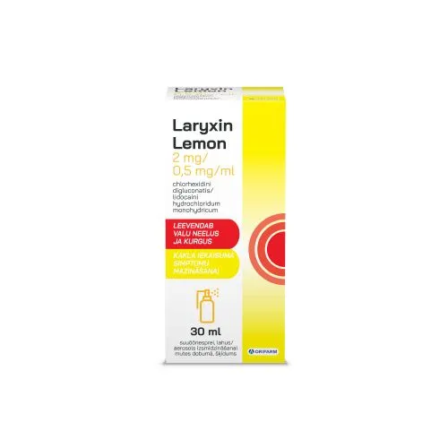 LARYXIN LEMON SUUÕÕNESPREI 2MG+0,5MG/ML 30ML N1