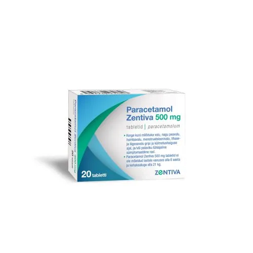 PARACETAMOL ZENTIVA TBL 500MG N20