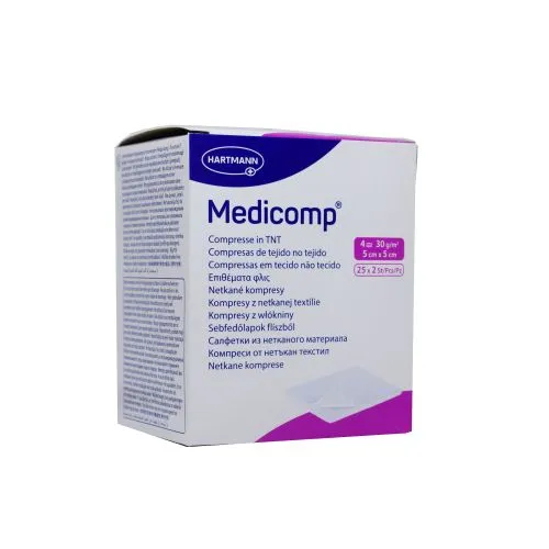 MEDICOMP TAMPOONID STER 5X5CM N25X2