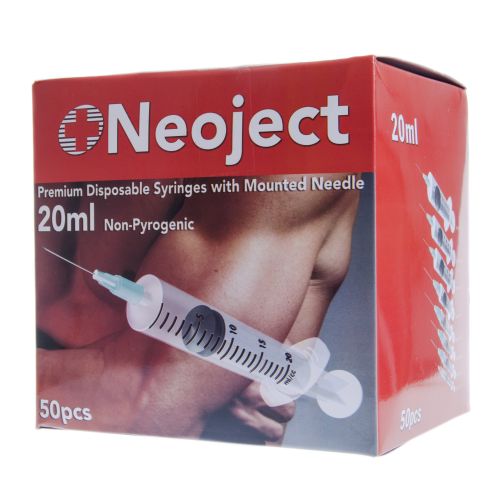 SÜSTAL NÕELAGA NEOJECT 20ML 3 OSALINE (22G) N50 /SLIP TIP/